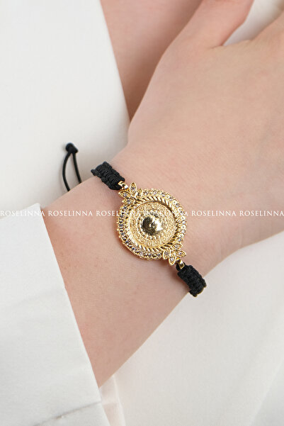 ROSELİNNA سوار ربع مطوق، نموذج سوار ربع قابل للتعديل بدون تشويه باللون الأسود