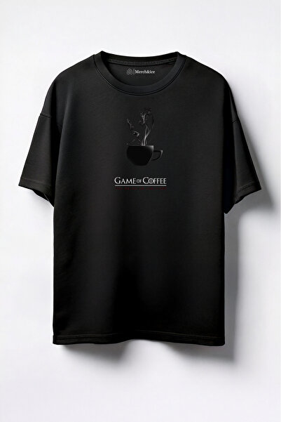Merch&ice Joc de cafea imprimate Unisex Oversize T-Shirt
