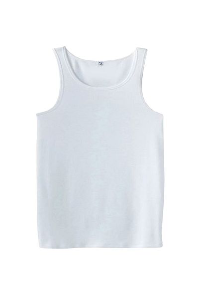 tambattal 5 Pcs Plus Size Cotton Classic Tank Top (Large Wide Fit)