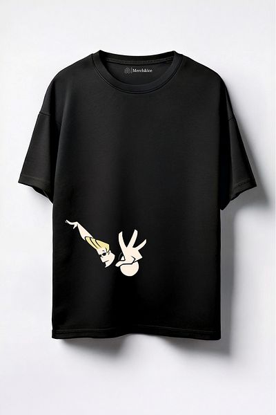 Merch&ice Τι shirt oversized unisex με τύπωμα Johnny Bravo