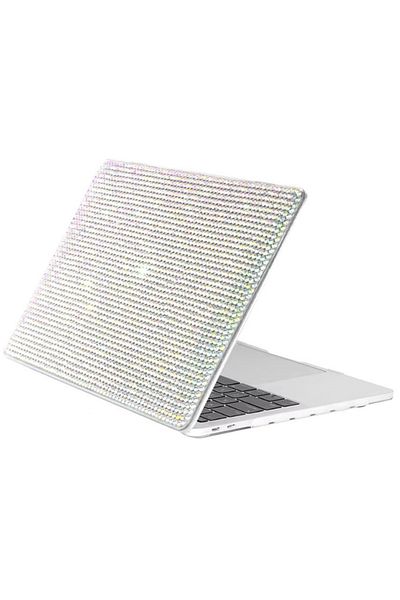 REDz Accessories Carcasă cu diamant, cu strasuri, compatibilă cu Macbook Air 13,6", design strălucitor, transparentă