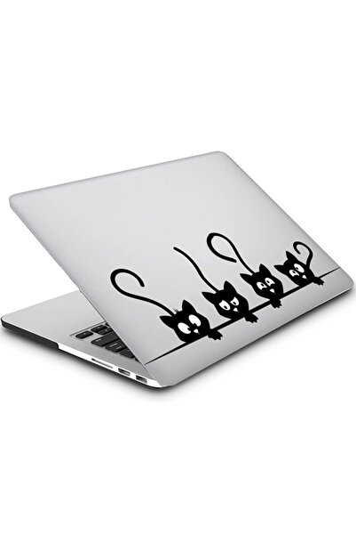 REDz Accessories Husă pentru pisici, design vesel, compatibilă cu MacBook Air 13,6", protecție eficientă, transparentă