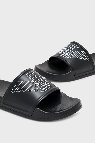 Emporio Armani Παντόφλες με μονό λουράκι με λογότυπο Unisex ΠΑΝΤΟΦΛΕΣ XVPS11 XR273 K485