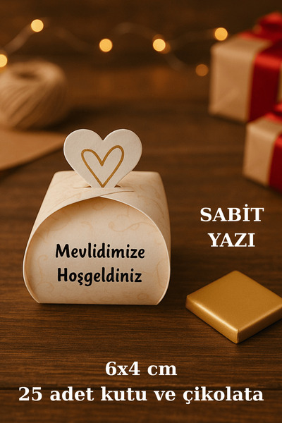 Emtory Home Gold Madlen Sütlü Çikolatalı Mevlid Hediyesi - Mevlüt Hediye - Da...