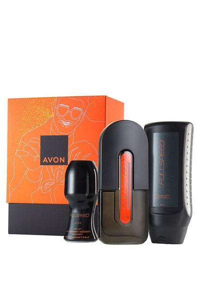 AVON Full Speed ​​Set With Eau de Toilette 75 ml, Shower Gel 250 ml And Rollon 50 ml