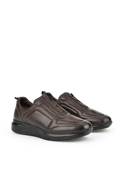 Ziya , Men's Genuine Leather Comfort Shoes 151123Z3658 Brown