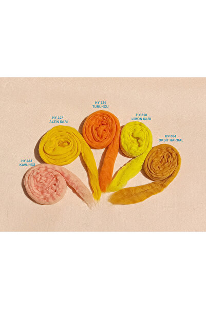 Hobi Keçe YÜN ( 5 renk 250 gr. SARI serisi)