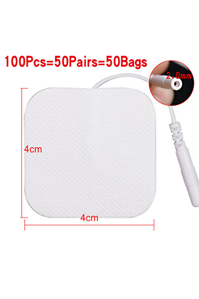 Choice 100 قطعة 4 × 4 سم 50/100 قطعة وسادات TENS EMS رقعة أقطاب كهربائية محفز...