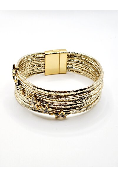 ARBABAG&ACCESSORY YILDIZ FİGÜRLÜ ÇOKLU SARMA MANYETİK TOKALI BOHEM BİLEKLİK