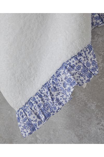English Home Pure Flowers Cotton Face Towel 50X80 cm Ecru