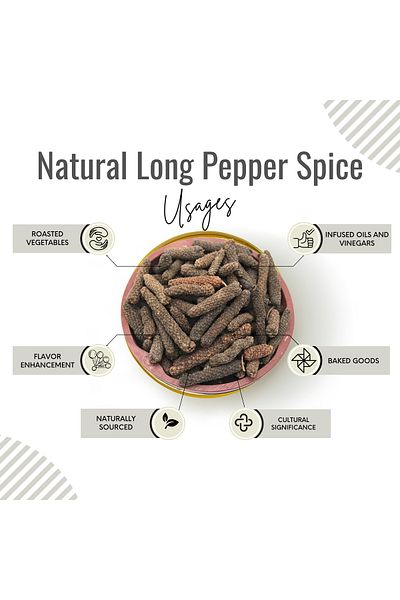 AWAFI MILL Pipali Long Pepper | Thippili - Bottle of 100 gram / 3.5 Oz