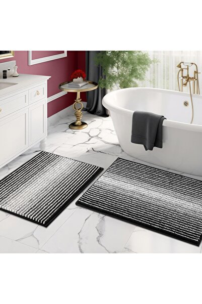 COOYA 2 Pack Bathroom Mat,Non Slip Highly Absorbent,Soft Machine Washable Quick-Dry,for Tub,Floor
