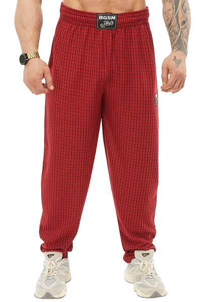 BGSM Men's Loose Fit Sweatpants Petite Square Body Pants PNT1389