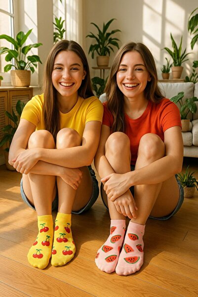 Socks Stations Чорапи с дължина до китката, с мотиви, кутия от 6 броя