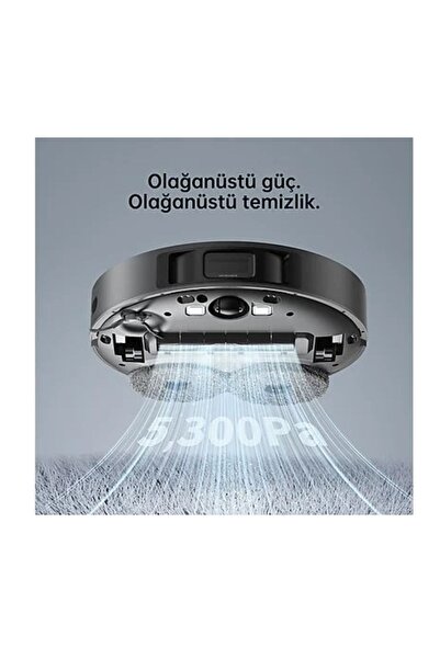 Dreame Güçlü emiş Dikkat çekici temizlik Uyumlu Pro Robot Süpürge Siyah