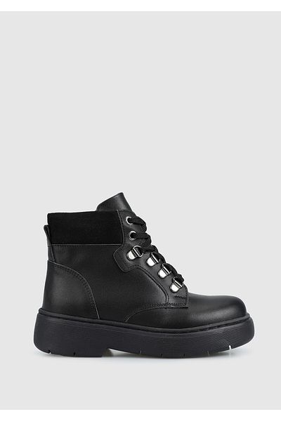 Kiddo Black Leather Boy's Boots