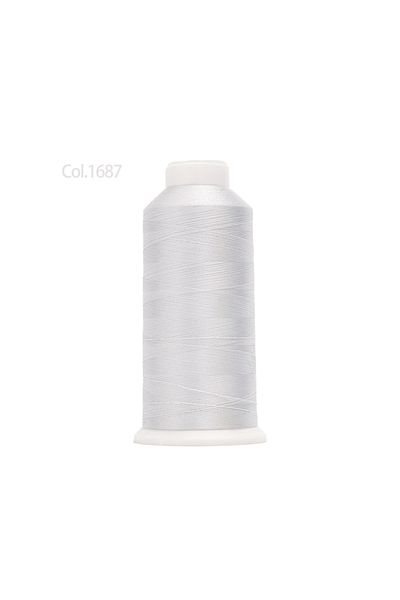 Choice 1687 Silver 40 Weight 120D/2 Polyester Embroidery Thread 4000 Meter Brother Singer Household Industr