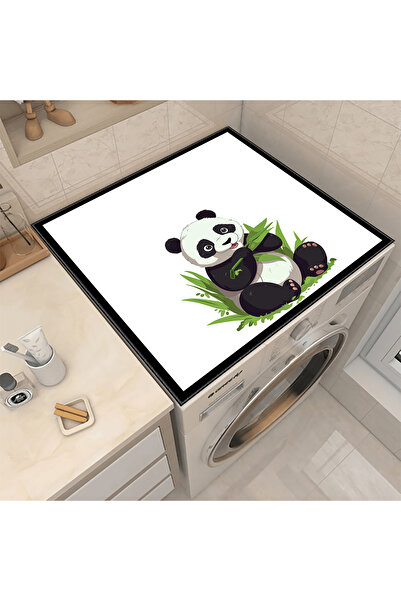 Nuva Home Panda Printed Washing Machine Dryer Cover - Non-Slip, Washable, Sta...