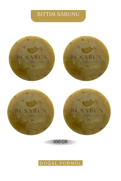 Kozmetigo Natural Bıttım Soap 4x100 GR Additive-Free Soap for Skin Problems and Personal Care