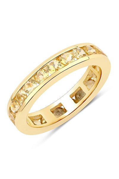 Rafaela Donata Edelsteinring Ring Sterling Silber gelbvergoldet Citrin