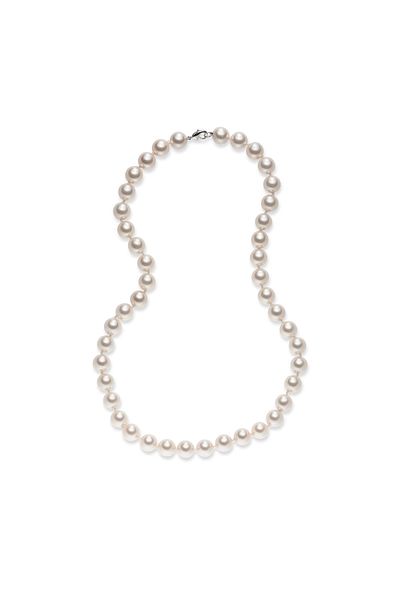 Lulu & Jane Perlenhalskette Kette Muschelkernperle Weiß