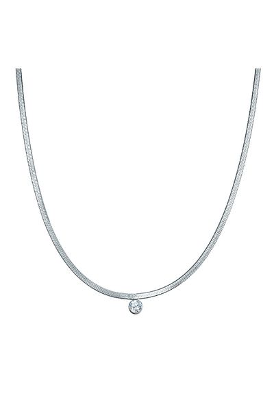 eastside Edelstahlhalskette Kette Mit Anhänger Edelstahl Zikonia Weiß