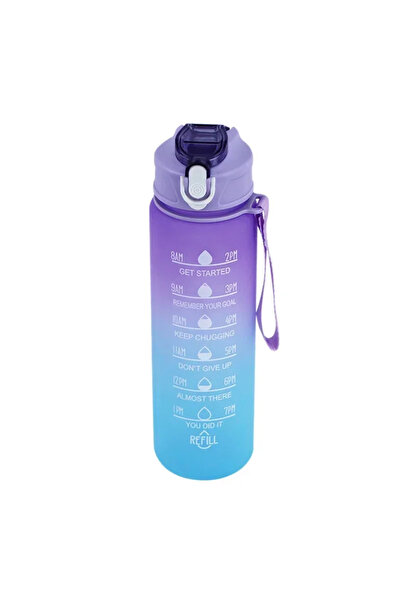 Choice 900ml Purple 750ml Sports Bottle, Heat Resistant, Straw Cup with Measu...