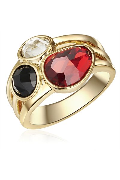 Lulu & Jane Modeschmuckring Ring gelbgold