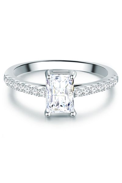 Trilani Silberring Ring Sterling Silber Zirkonia Weiß