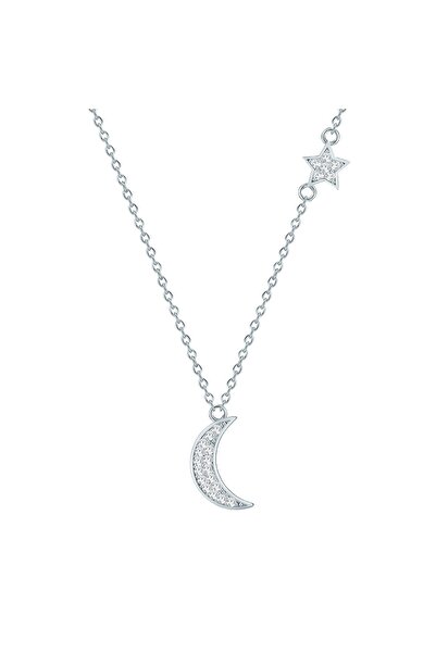 Rafaela Donata Silberhalskette Kette mit Anhänger Sterling Silber Zirkonia weiß