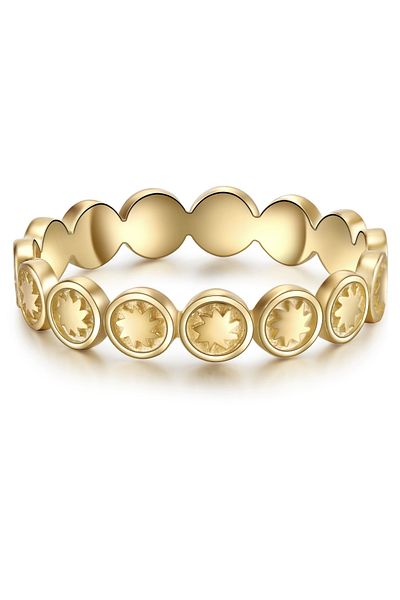 Glanzstücke München Silberring Ring Sterling Silber Gelbgold