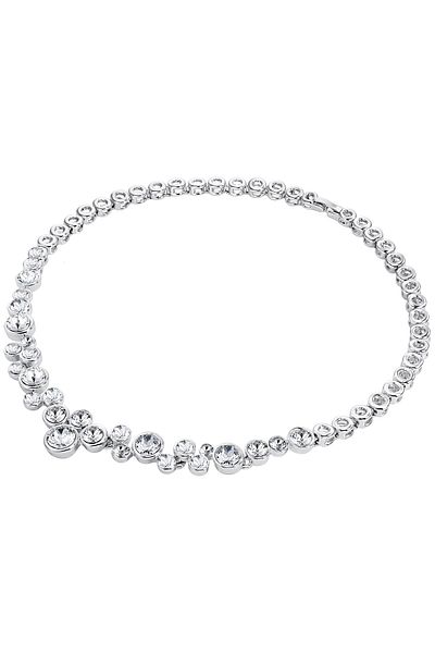 Lulu & Jane Kette Mit Kristallen Von Swarovski® Kette Verziert Mit Kristallen Von Swarovski® Weiß