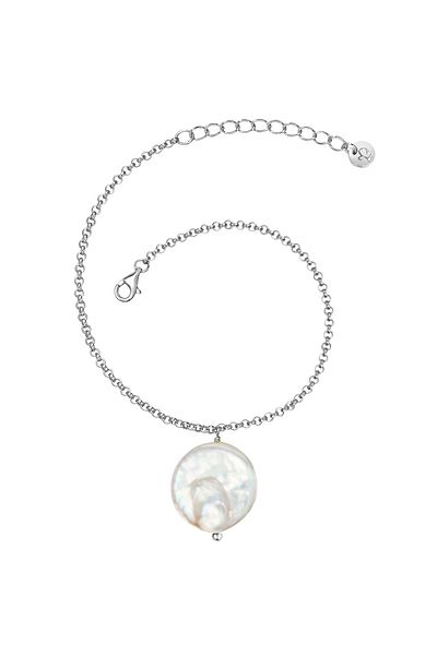Glanzstücke München Silberarmband Armband Sterling Silber Süßwasser-zuchtperle Weiß