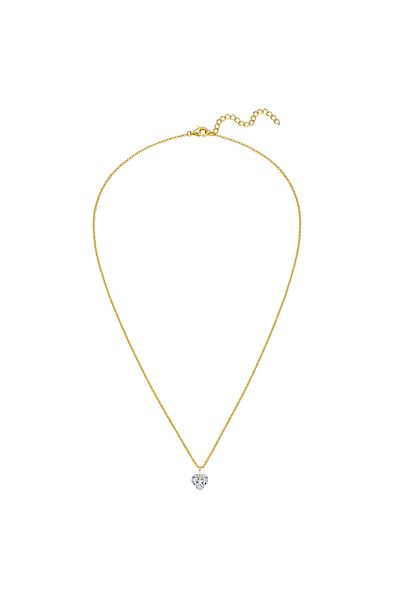 Rafaela Donata Silberhalskette Kette Mit Anhänger Sterling Silber Gelbgold Zirkonia Weiß