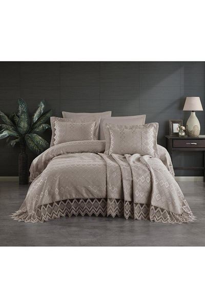Stylish Home BED BLANKET 240 x 260 WITH 2 PILLOWCASE 50 x 70 NEVA