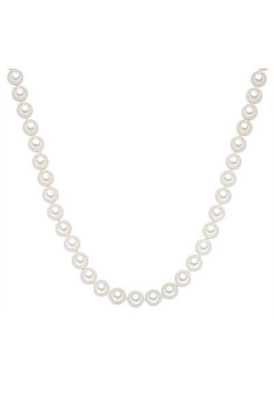 Rafaela Donata Perlenhalskette Kette Sterling Silber Muschelkernperle Weiß