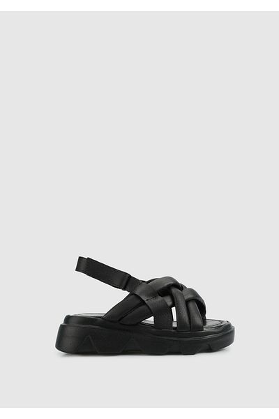 Kiddo Black Girl's Flat Sandals
