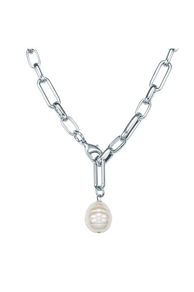 Lulu & Jane Perlenhalskette Kette Muschelkernperle Weiß