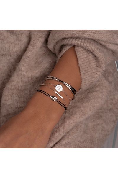 Glanzstücke München Textilarmband Armband Sterling Silber