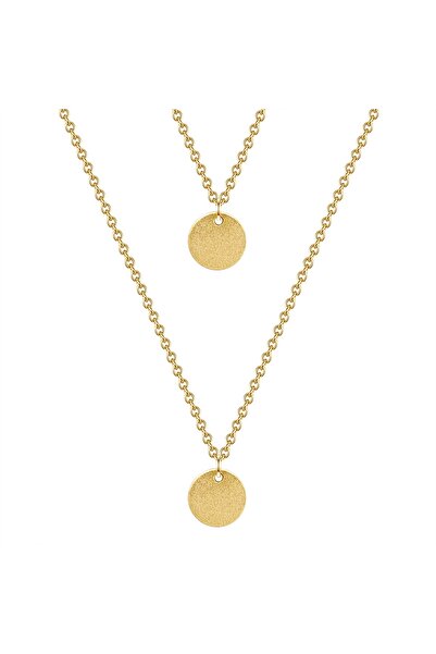 Glanzstücke München Silberhalskette Kette mit Anhänger Sterling Silber gelbgold