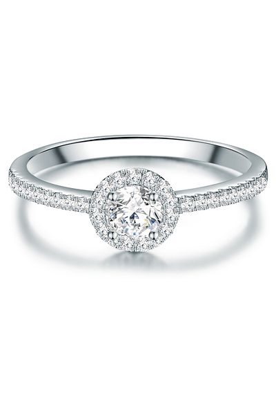 Trilani Silberring Ring Sterling Silber Zirkonia Weiß