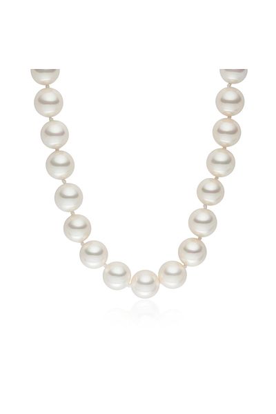Lulu & Jane Perlenhalskette Kette Muschelkernperle Weiß