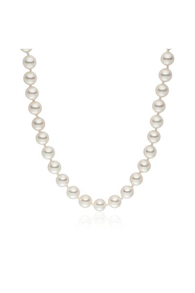Lulu & Jane Perlenhalskette Kette Muschelkernperle Weiß