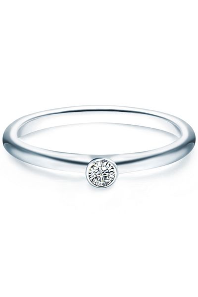 Trilani Silberring Ring Sterling Silber Zirkonia Weiß