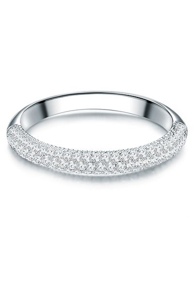 Trilani Silberring Ring Sterling Silber Zirkonia Weiß
