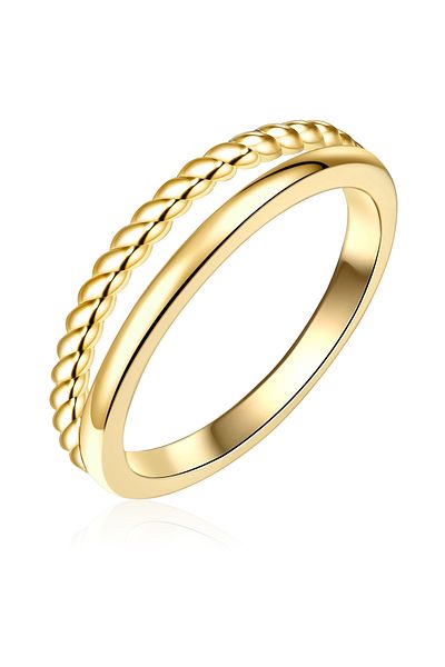 Rafaela Donata Silberring Ring Sterling Silber Gelbgold
