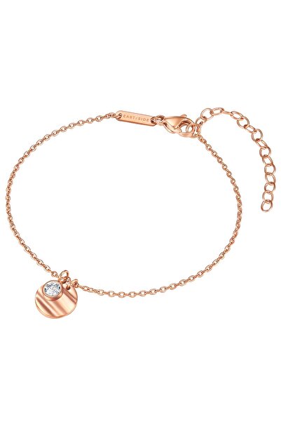 eastside Edelstahlarmband Armband Edelstahl roségold Zirkonia weiß