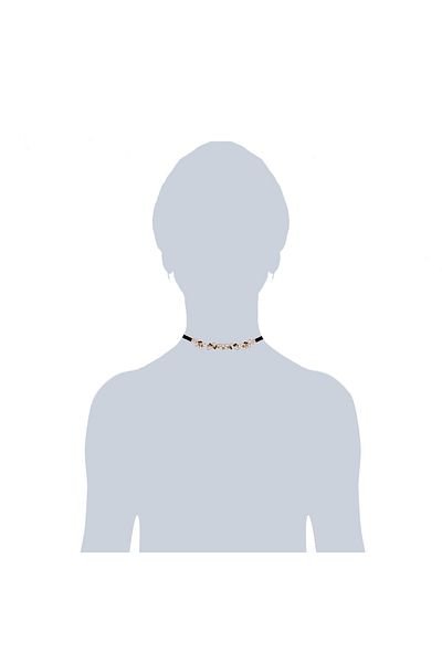 Lulu & Jane Kette Mit Kristallen Von Swarovski® Kette Roségold Verziert Mit Kristallen Von Swarovski® Bunt