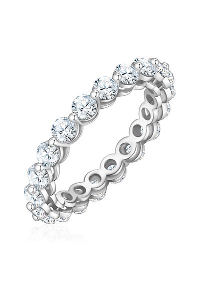 Glanzstücke München Silberring Ring Sterling Silber Zirkonia Weiß