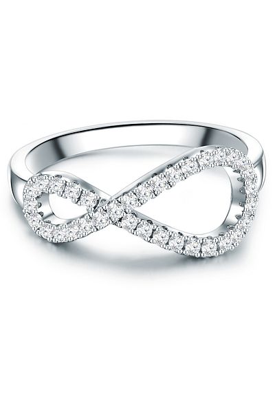 Trilani Silberring Ring Sterling Silber Zirkonia Weiß
